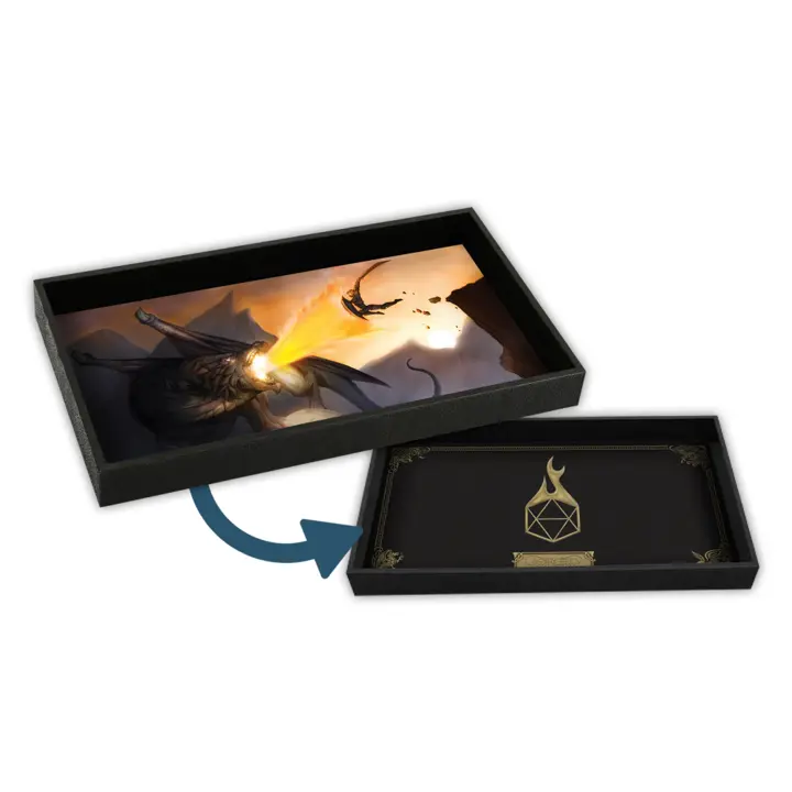 Reversible Neoprene Dice Tray (Dragon Slayer / Outlands / Realm of Mist, etc.)