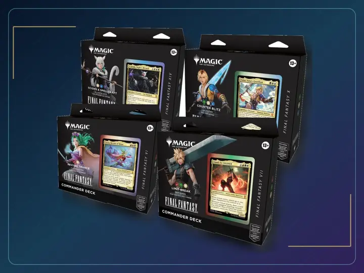 Magic: The Gathering Final Fantasy Commander Deck Bundle, All Four Decks