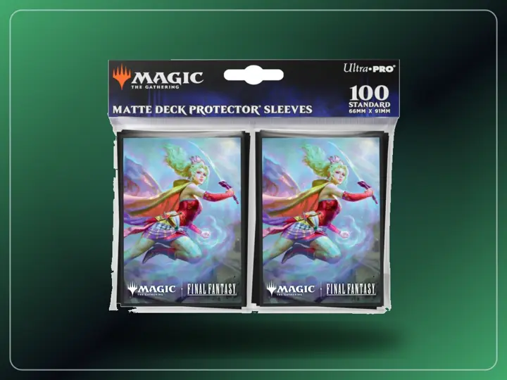 Ultra Pro MTG x Final Fantasy Matte Deck Protector Sleeves – 100 Pack | 100 standard size sleeves with matte finish, exclusive artwork, and durable polypropylene protection for trading cards