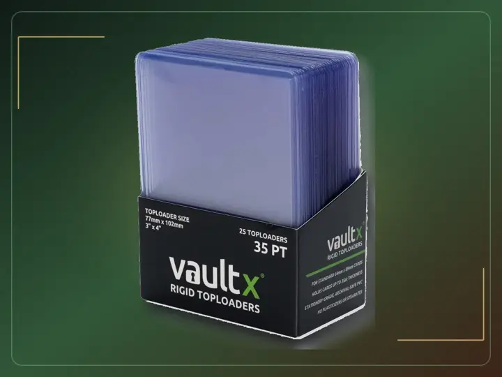 Vault X 35pt Toploaders (25 Pack) 3" x 4" Rigid Card Holders for TCG
