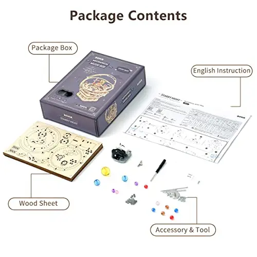 ROKR Solar System Orrery Music Box (Classic Edition)