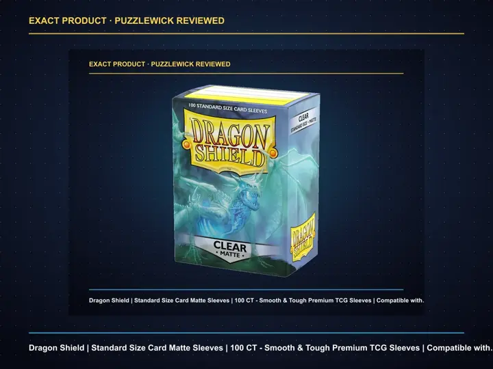 Dragon Shield | Standard Size Card Matte Sleeves | 100 CT - Smooth & Tough Premium TCG Sleeves | Compatible with Pokemon, ...