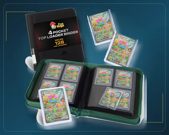 Four-Pocket Toploader Binder