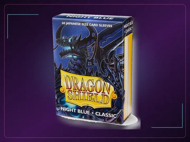 Dragon Shield Japanese Size Card Sleeves – Night Blue 60CT