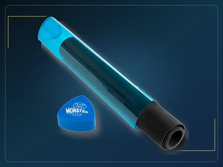 The Original Monster Prism Playmat Tube, Blue, TCG Game Mat Storage