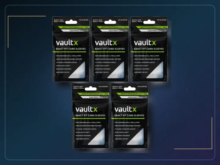 Vault X Exact Fit Inner Sleeves (500 Pack) Clear for Trading Cards