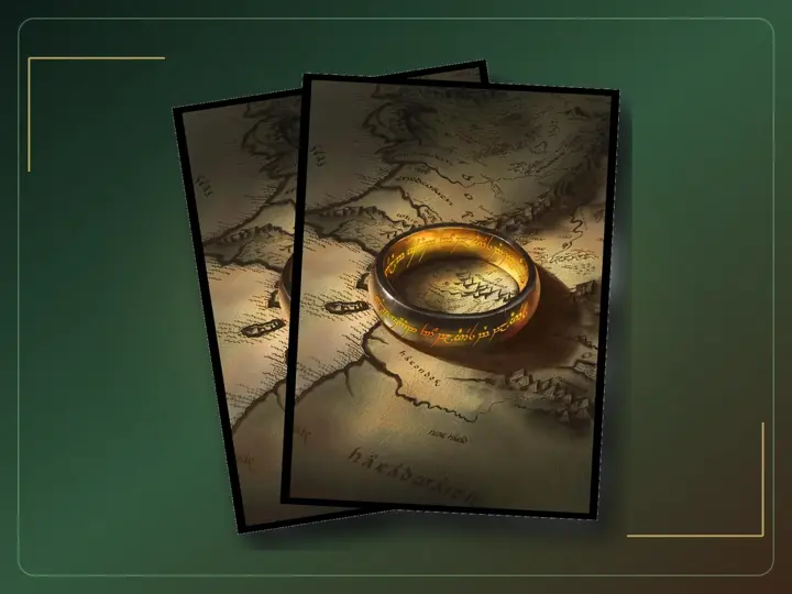 (The Ring) 100% Hand-Drawn 100ct Textured Matte TCG/MTG Card Art Sleeves