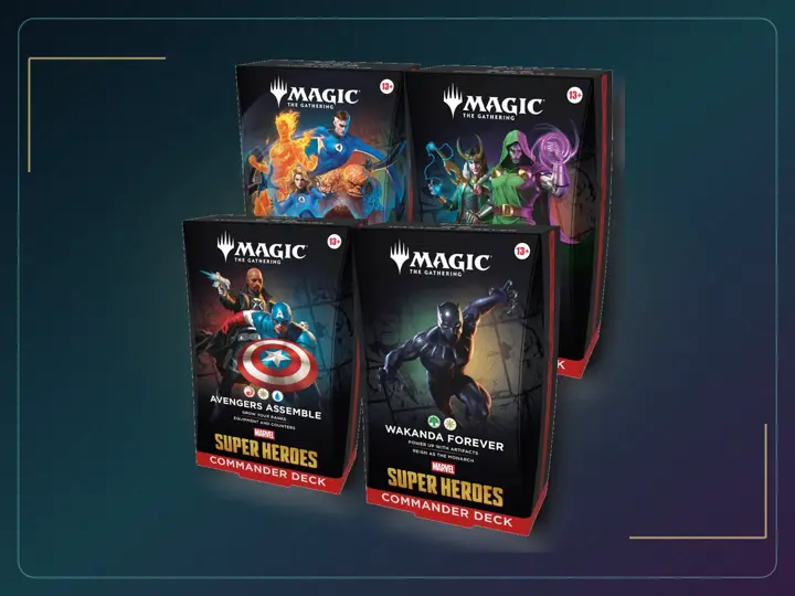 Magic: The Gathering Marvel Super Heroes Commander Deck Bundle
