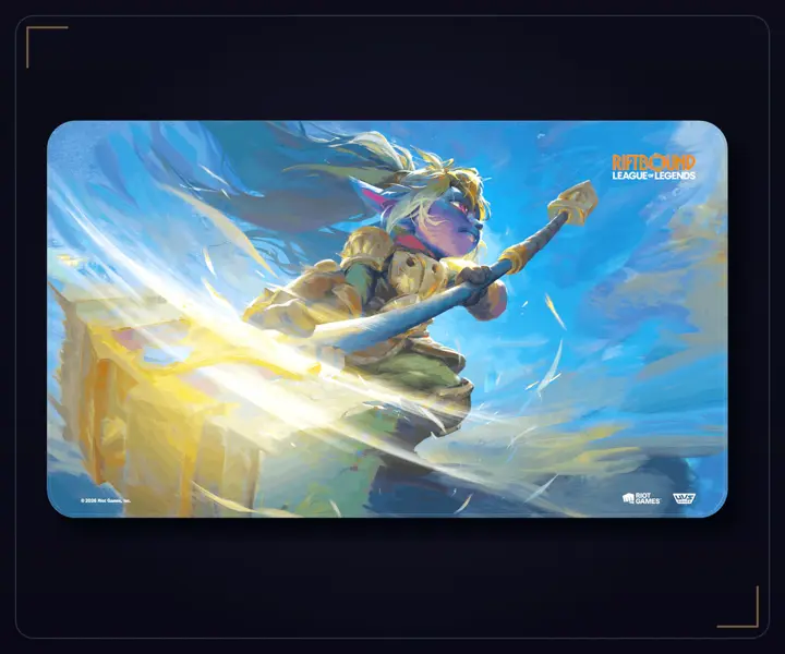 Riftbound Unleashed: Poppy Bound-Edge Playmat