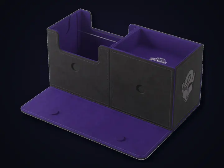 Gamegenic Academic 133+ XL Deck Box — Black/Purple