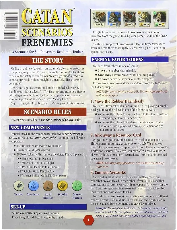 CATAN Frenemies Scenario Expansion