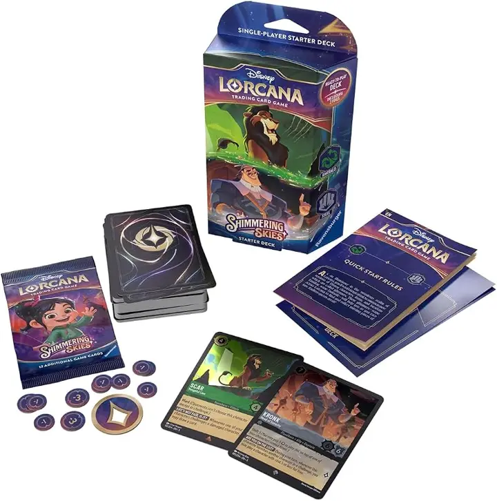 Disney Lorcana: Shimmering Skies Emerald & Steel Starter Deck
