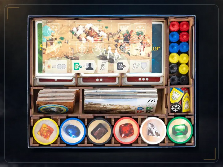 TowerRex Organizer for Splendor Board Game and Cities of Splendor Expansion