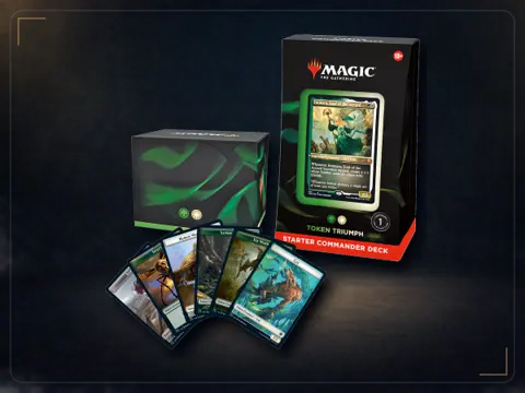 Magic: The Gathering Starter Commander Deck - Token Triumph (Green-White) | Ready-to-Play Deck for Beginners and Fans | Ag...