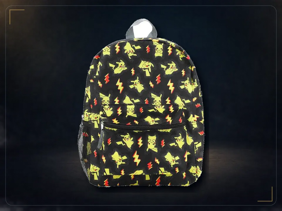 Bioworld Pokemon Pikachu All-Over Print 16" Backpack