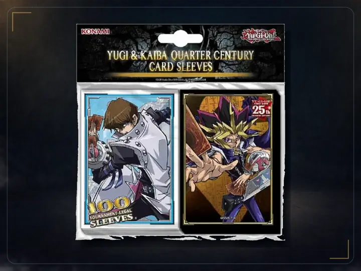 Konami Yugi and Kaiba Quarter Century Card Sleeves, 100 Count