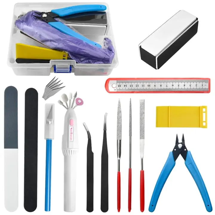 BXQINLENX Professional 15 PCS Model Tools Kit Modeler Basic Tools Craft Set