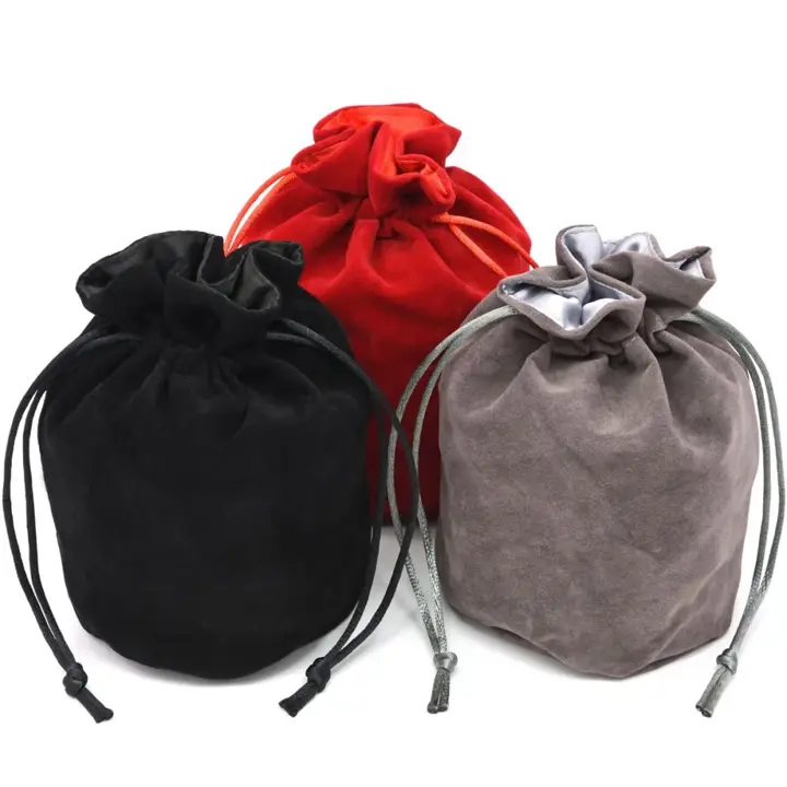 IvyFieldDice Red/Grey/Black Drawstring Dice Bag