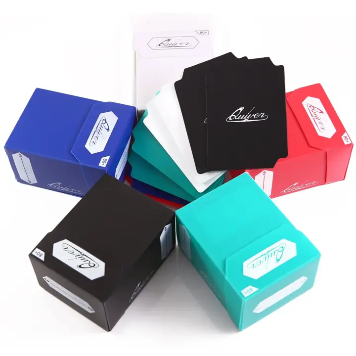 Quiver Time Deck Blocks 80+, Set of 5 MTG Deck Boxes with Dividers