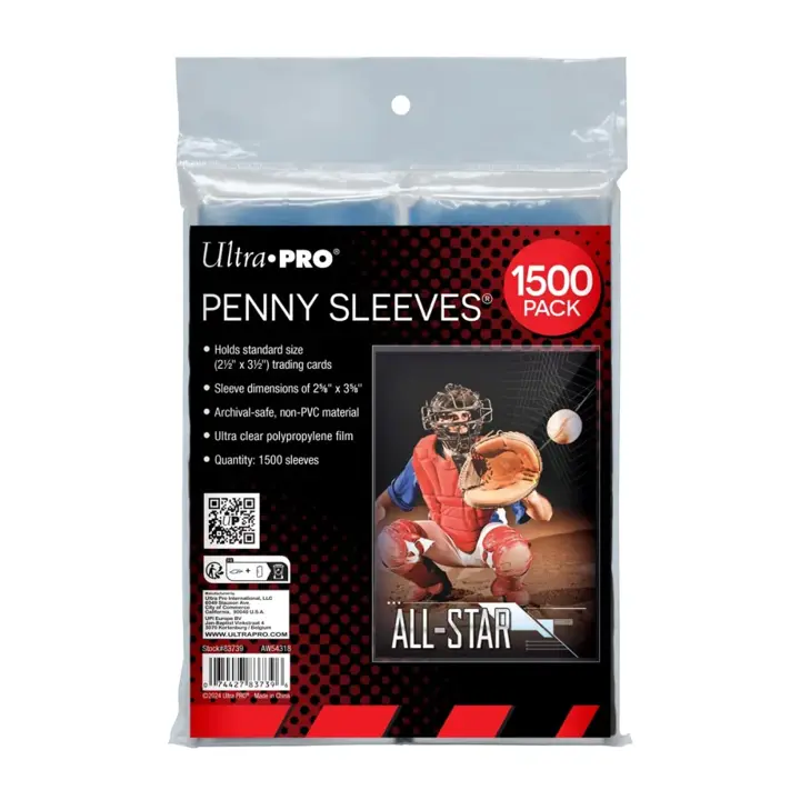 Ultra Pro Penny Sleeves for Trading Cards, 3 Pack of 500 (1500)