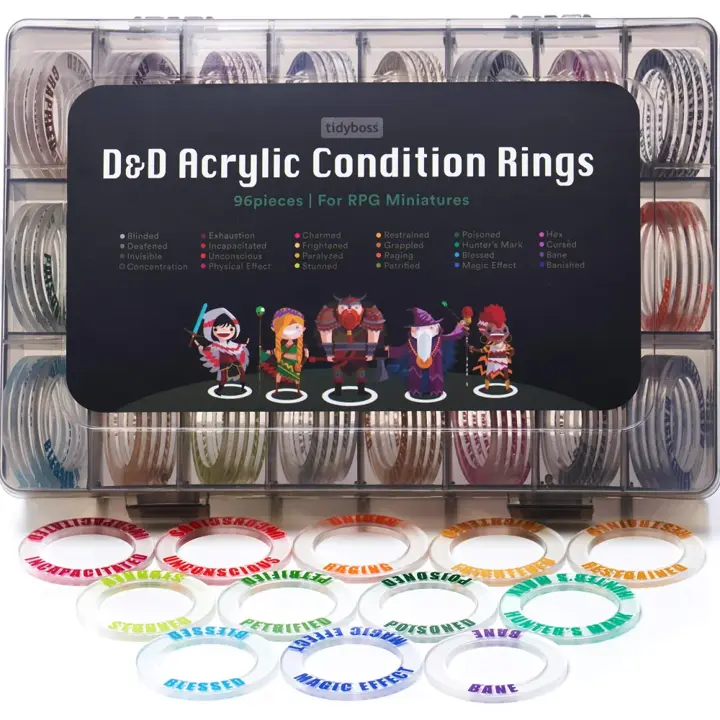 96 PCS Status Effects Markers | DND Figures