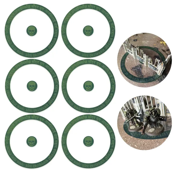 Jucoci Objective Point Markers 6PCS Set Objective Marker Compatible with WH40k