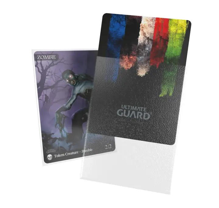 Ultimate Guard Cortex Outer Card Sleeves, 100 Standard Size TCG Sleeves, 66 x 91mm, Transparent Back