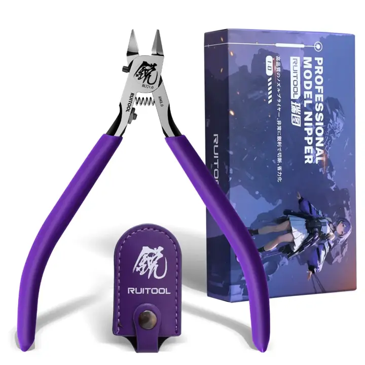 RUITOOL Model Nippers for Beginners, 4.7" Single Blade Nipper for Gunpla
