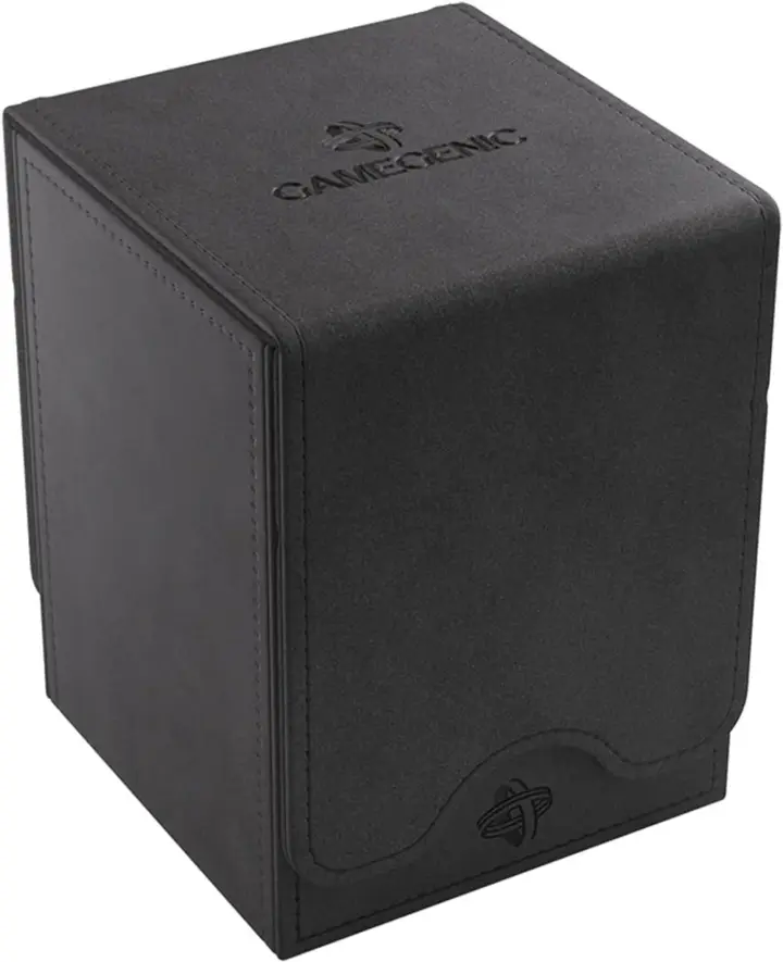 GameGenic Card Deck Box – Deck Box: Squire XL Black 100CT – Durable and Sturdy TCG