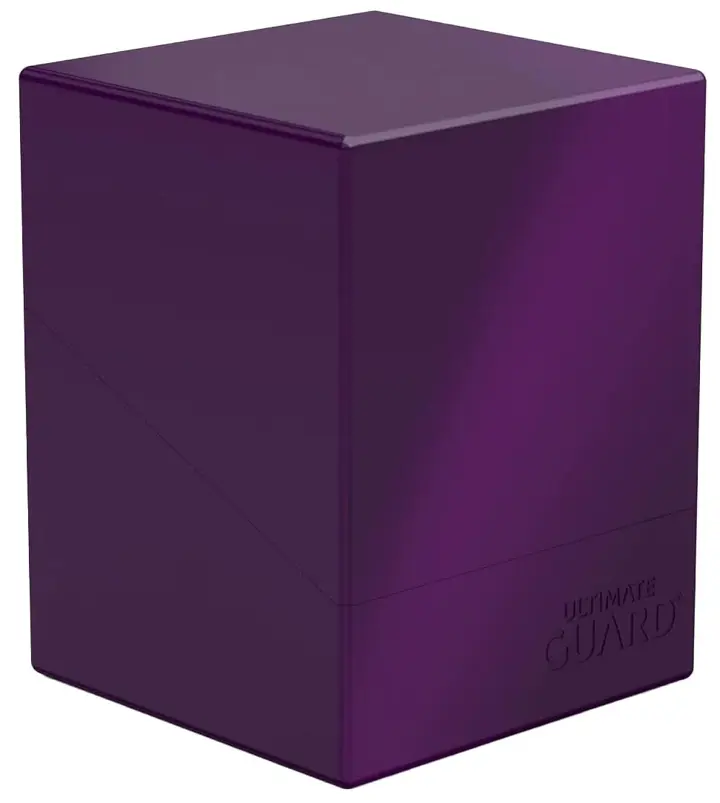Ultimate Guard Boulder Solid 100+, Deck Case for 100 Double-Sleeved TCG Cards, Purple