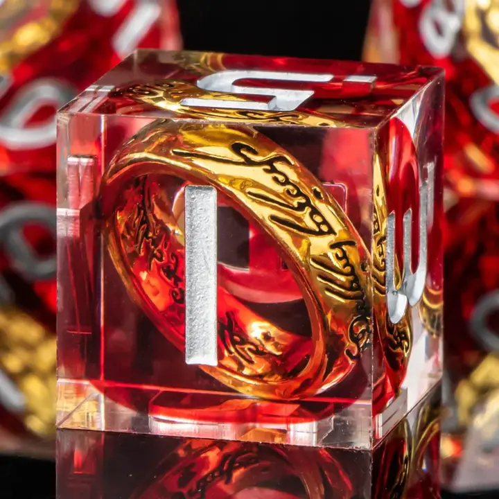 OUKELANWO Magic Lord Rings DND Dice Set with Box