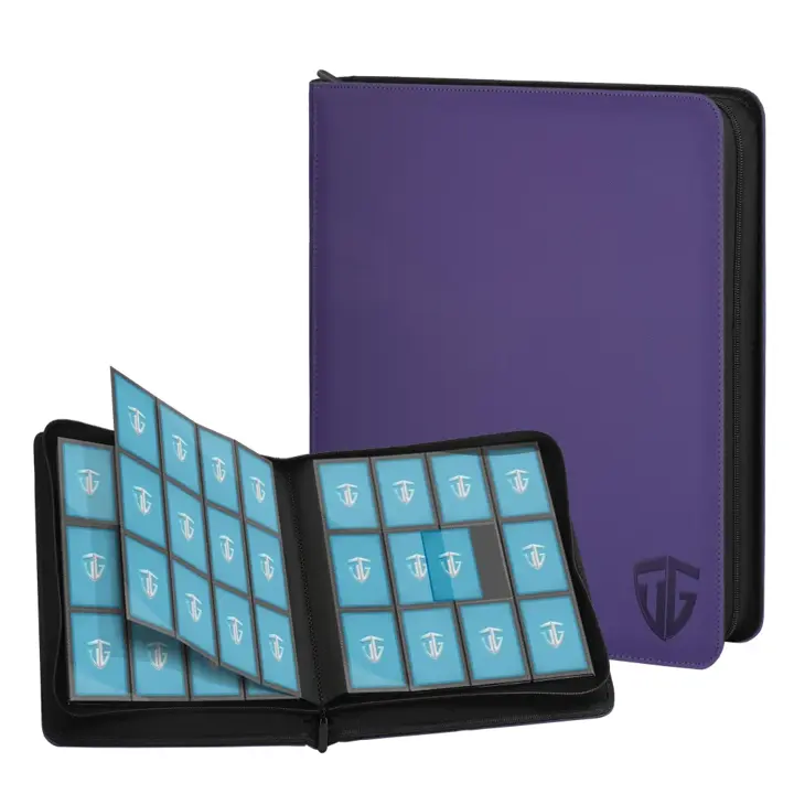 TCGUARD 12 Pockets Trading Card Zipper Binder for 720 Cards