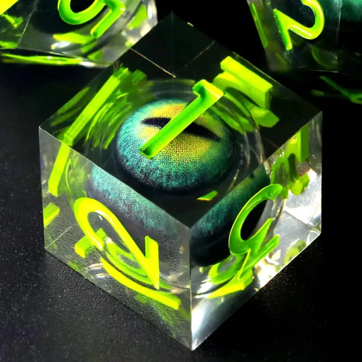 FONVGOGO Liquid Core DND Dice Set, Dragon Eye Dungeons and Dragons Dice