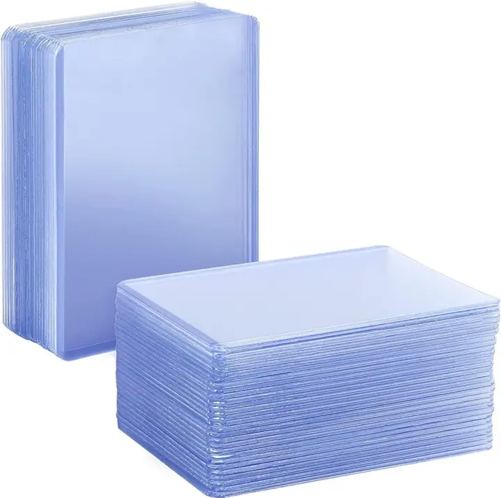 200 Pack 3"x4" Top loaders for Cards - 35pt Premium Hard Plastic Card Protectors