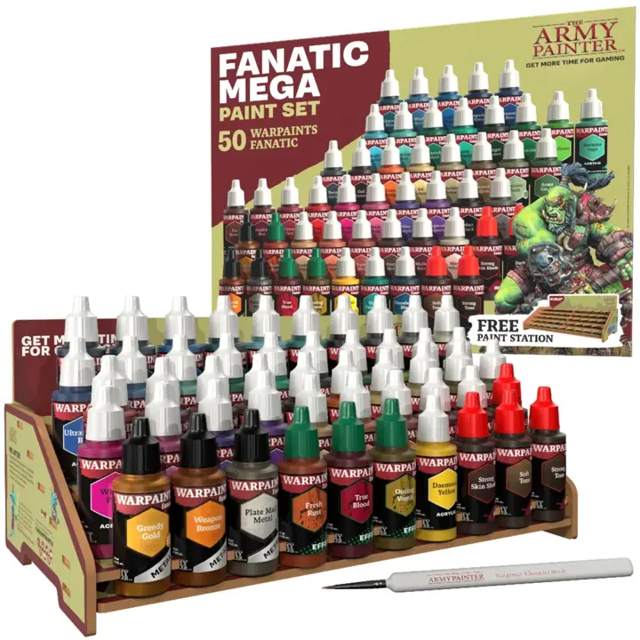 The Army Painter, Warpaints Fanatic Mega Set, 50 x 18 ml