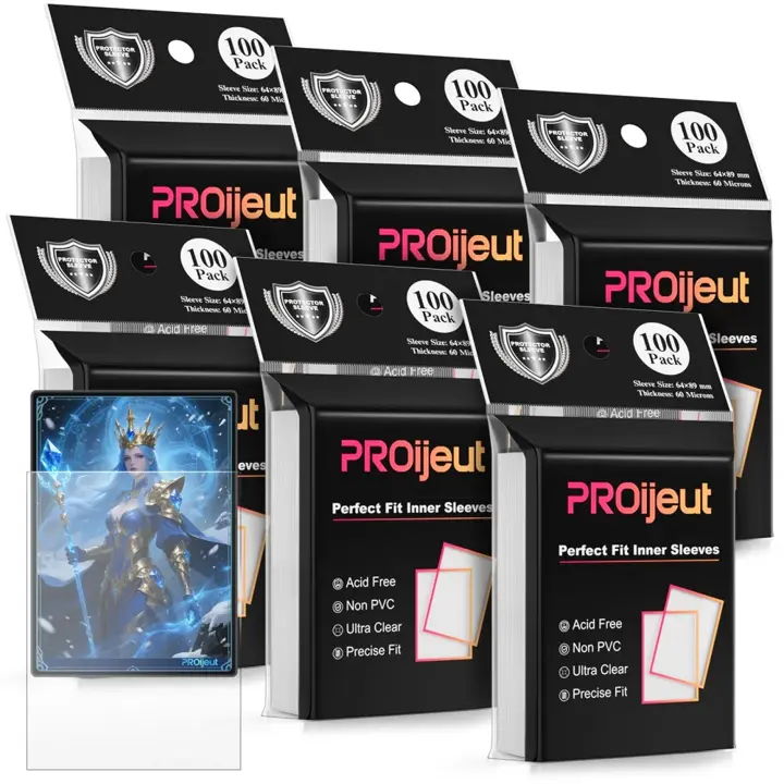 600 Pack Card Sleeves Clear, Perfect Fit Inner Sleeves