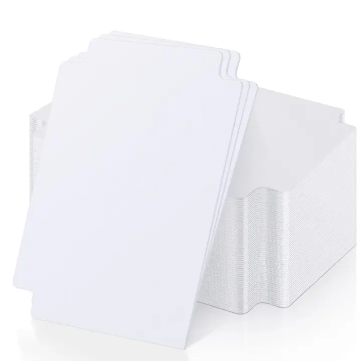 120 Pcs Trading Card Dividers Card Sorting Tray White Card Separators with Tabs