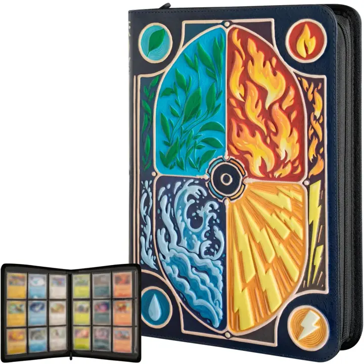 3D Card Binder for Pokemon, 9-pocket