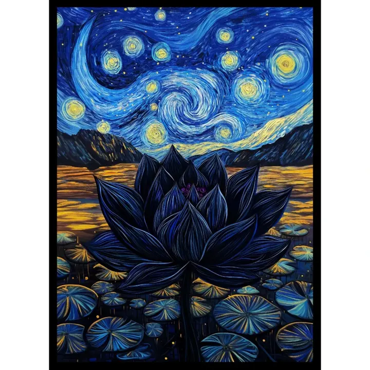 Realm Guard 100ct Matte TCG/MTG Art Card Sleeves (Starry Starry Black Lotus)