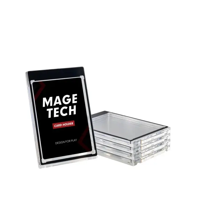 Mage Tech 35pt Card Holder for TCG Games - Holds Sleeved Cards, UV Protection