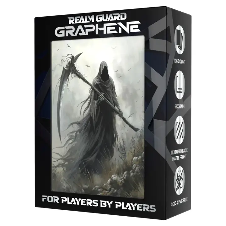 (Grim Reaper) 100% Hand-Drawn 100ct Textured Matte TCG/MTG Card Art Sleeves