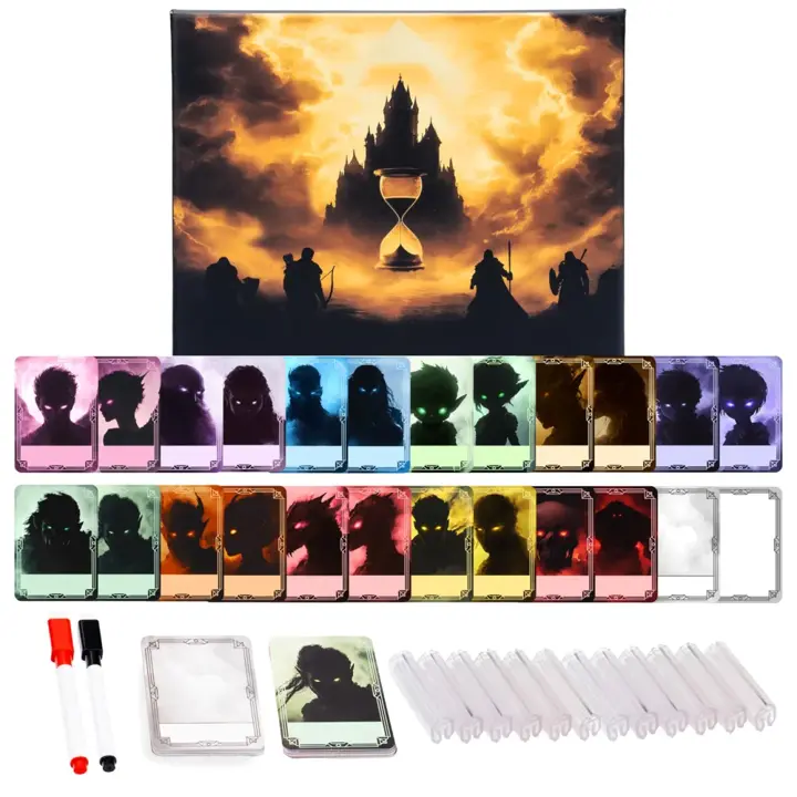 TIDYBOSS 50pcs Erasable DND Initiative Tracker | Put on top of Dungeon Master Screen