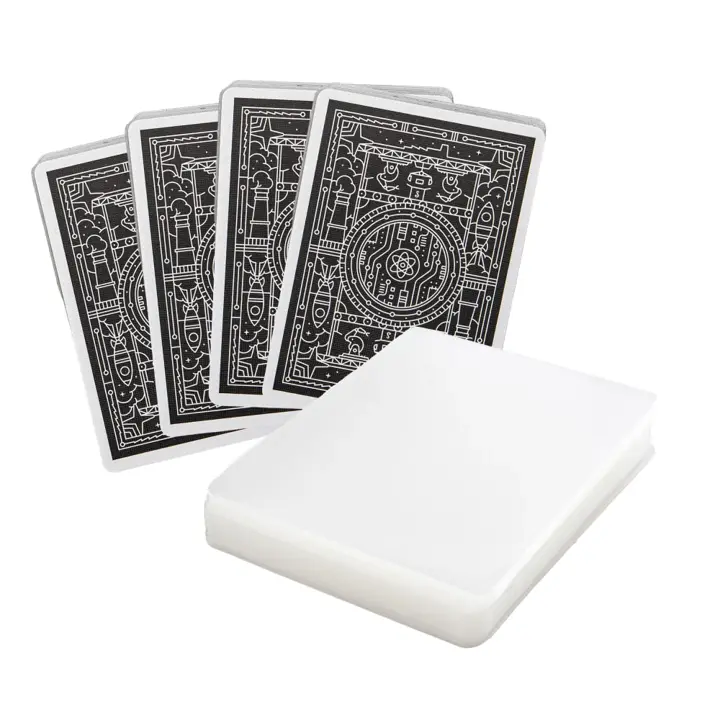 Stellar Factory Card Sleeves 112-Count, Matte & Clear, 2.5" x 3.5"