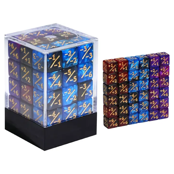 FIGURESLAB 36PCS 12mm MTG Life Counters Dice Set with Box