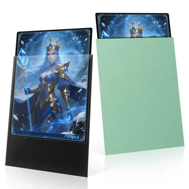 200 Pack Card Sleeves, Matte Dual Trading Card Sleeves with Opaque Back & Smooth Shuffle, Tear Resistant Card Protectors for MTG, TCG