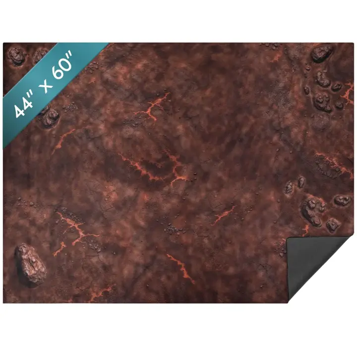 Warzone Battle Mat 44 x 60 inch Volcanic Wasteland for Warhammer 40K