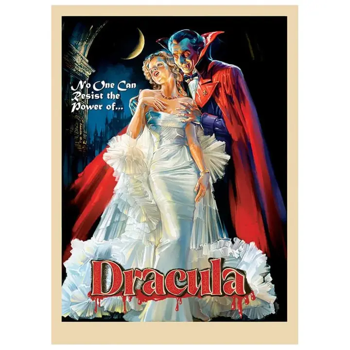 Fantasy North - Dracula - 50's Retro Vintage Horror - Vampires - 100 Textured Matte TCG Card Sleeves