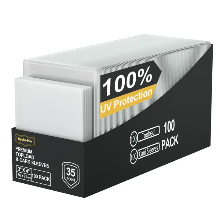 RyshePro 200 UV400 Resistant Card Sleeves Top Loaders for MTG TCG