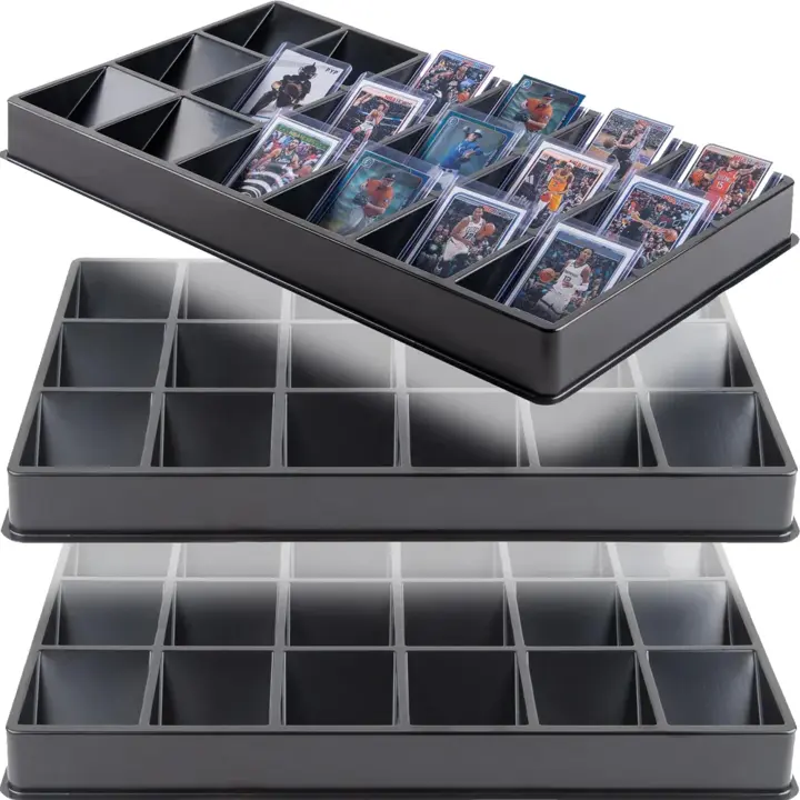 SellCCG (3 Pack 18-Slot Toploder Trading Card Sorting Tray
