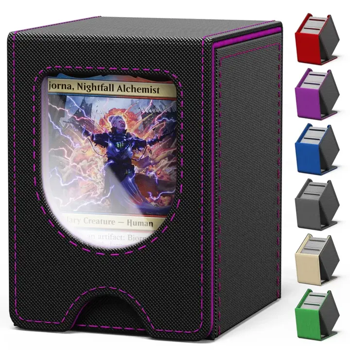banloga Card Deck Box for MTG Commander, fits 100+ Double-Sleeved Cards